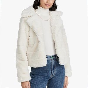 NWT Blank NYC Faux Fur Jacket - XS